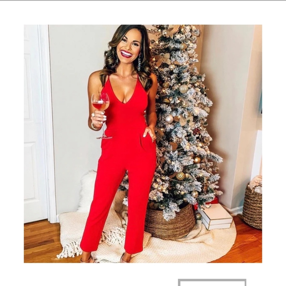 Express Red Jumpsuit